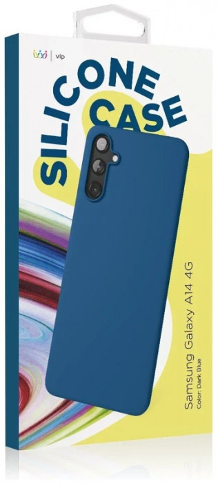 Чехол защитный "vlp" Silicone Case для Samsung Galaxy A14 темно-синий